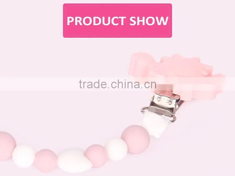Make From Food Grade Silicone DIY Baby Pacifier Chain Baby Teething