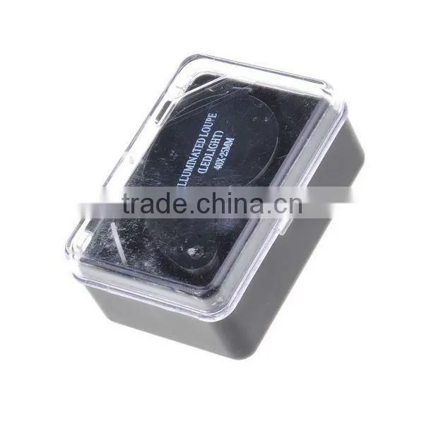 2014 New 40x 25mm LED Light Jewelers Eyes Optical Glass Loupe Magnifier Magnifying