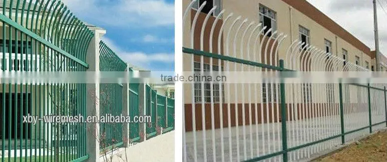 wrought iron welded picket mesh fence