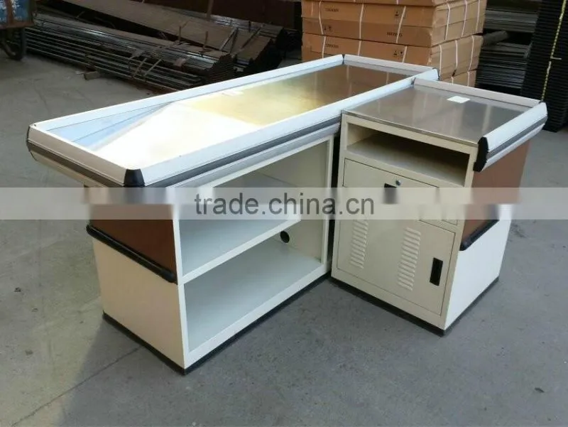 supermarket stand wooden display shelf