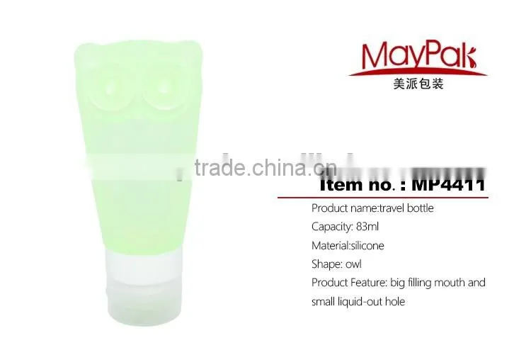 foldable silicone bottle for skin crae products filling MP4411