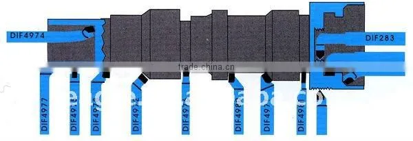 Carbide Tipped Tool Bits, DIN4971-ISO1
