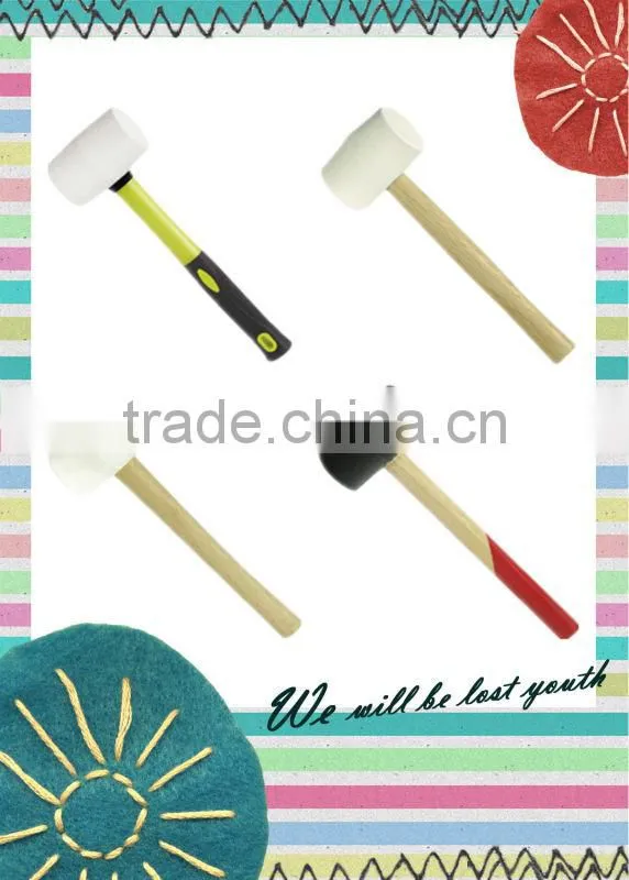 PVC install hammer with fiberglass handle