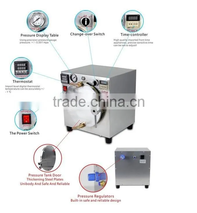 Autoclave Bubble Remover OCA Adhesive Sticker LCD Air Bubble Remove Machine for Glass Refurbishment