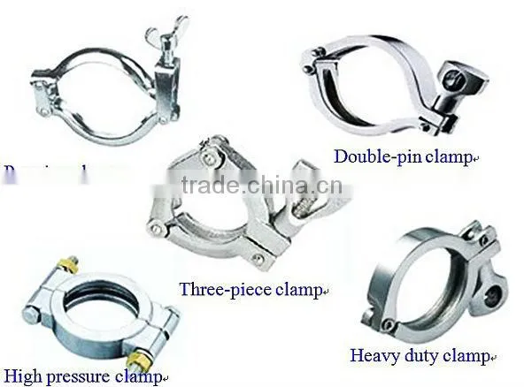 stainless steel 304 sanitary tri clapm assembly