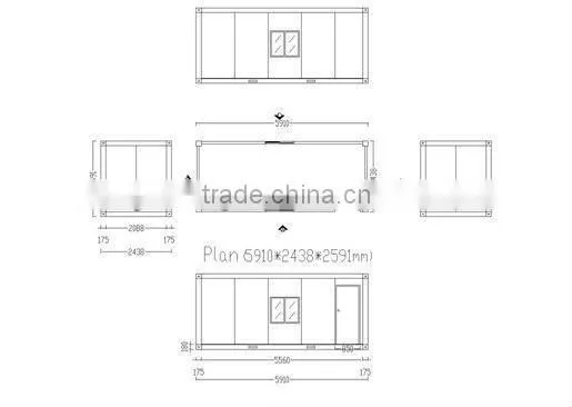 modern prefabricated container house for sale