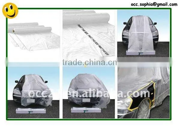 overspray paintable HDPE masking film