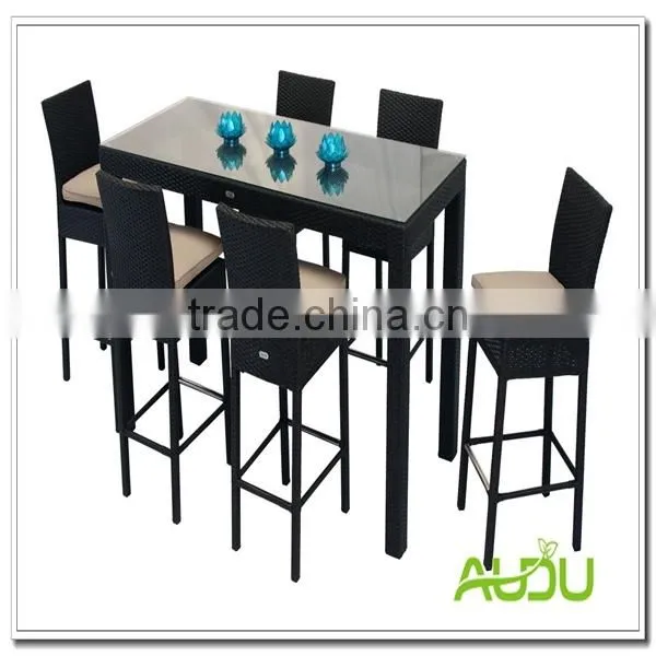 Restaurant Outdoor High Back Rattan Chair