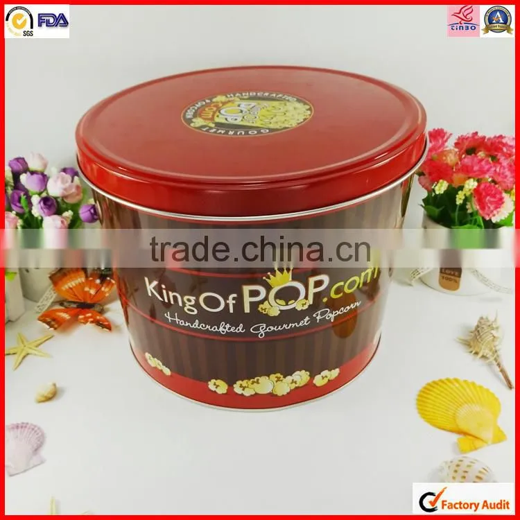 first grade round High quality new year gift packaging tin box