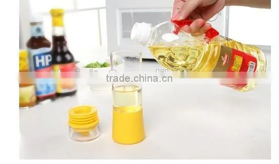 CY129 Olive Oil Vinegar Dispenser Bottle Basting Brush Pour Baste Store Space Saver Salad Dressing Cruet Food Storage Container