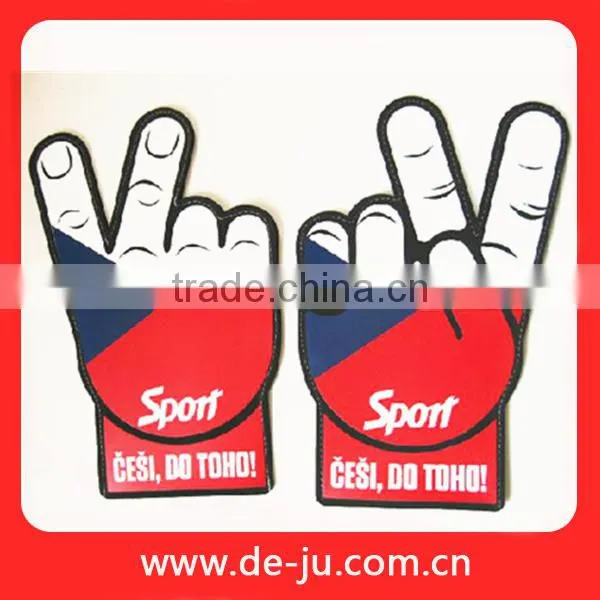 Yellow Black EVA Round Foam Football Hand
