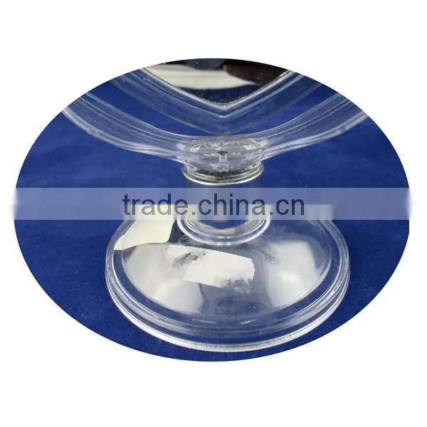 Nice design heart shape display standing mirror