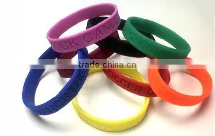 Deboss Logo Silicon Wristband/Bracelets