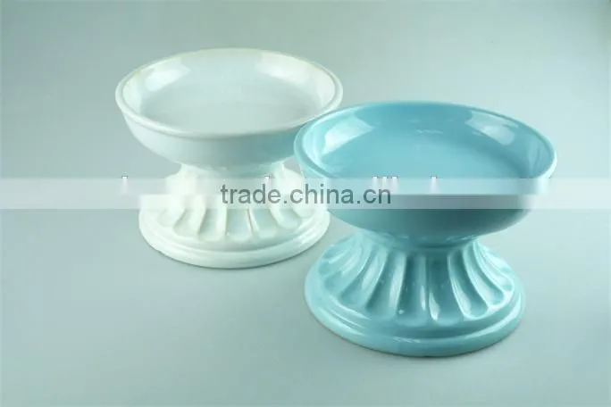 Unique cheap ceramic cake stand for party/weeding/daily use in stock