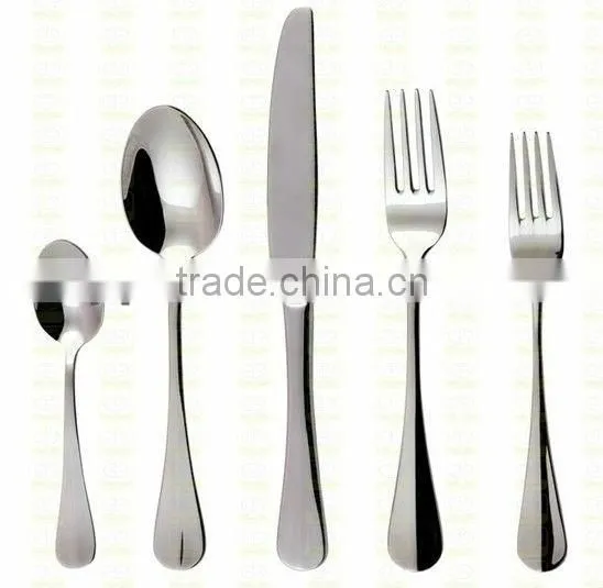 Stainless steel table knife sets with beautiful handle and golden color
