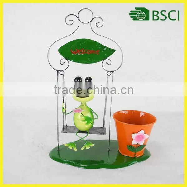 metal balcony pot for home and garden