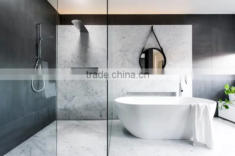 Hot sale high gloss natural stone kavala white marble tile