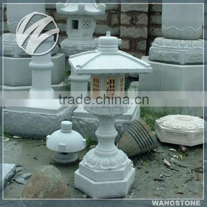 Japanese garden stone lanterns