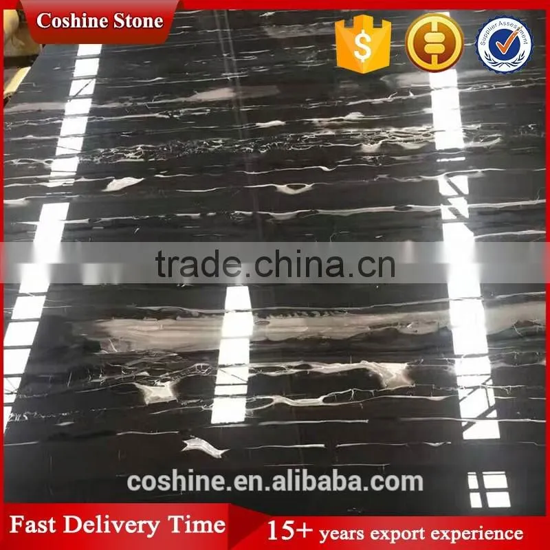 2017 China black silver dragon marble countertop