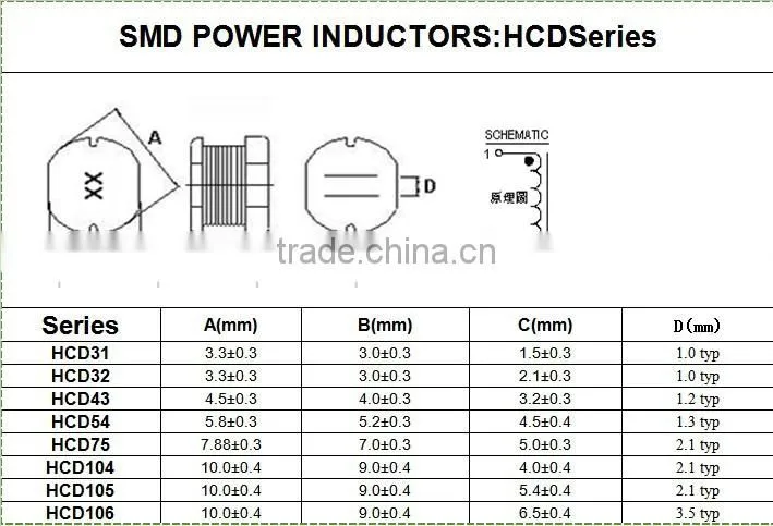CD Series SMD Power Inductor