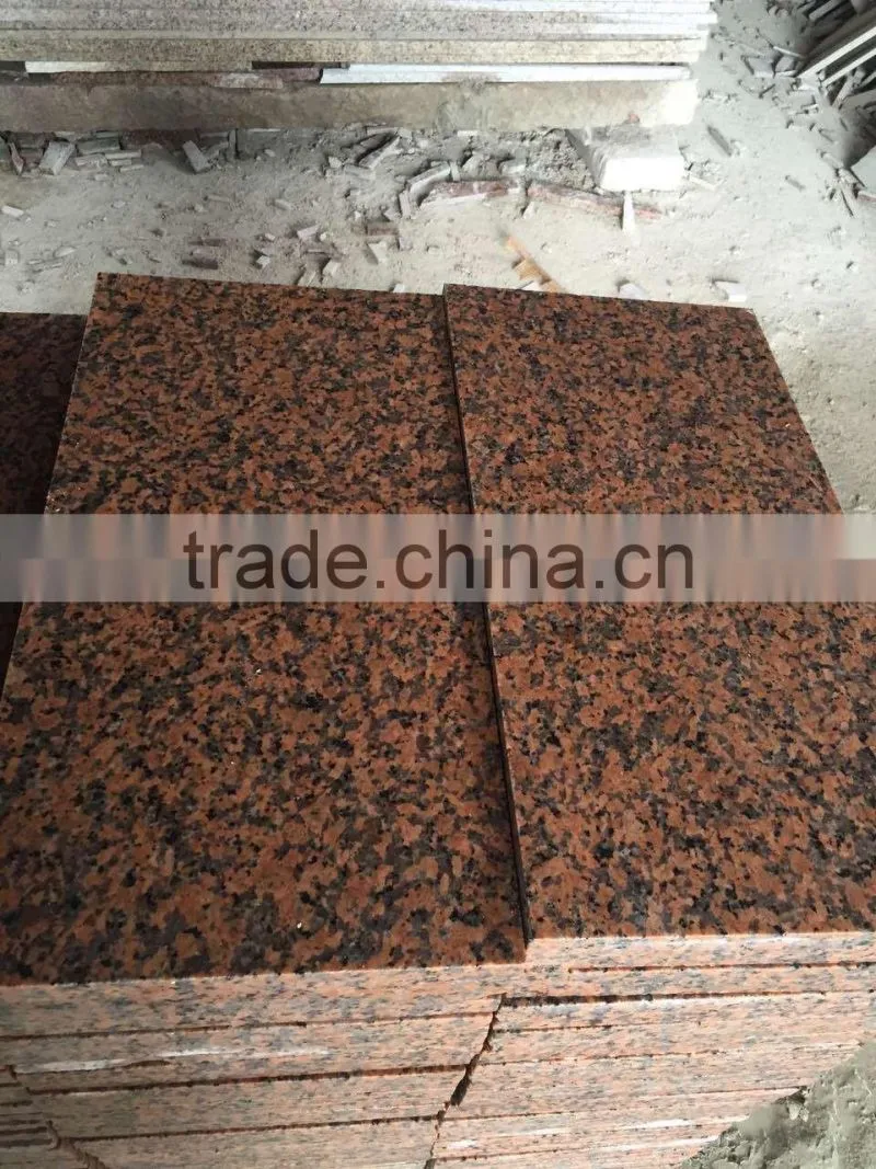 Chinese Balmoral red granite flamed flooring tiles