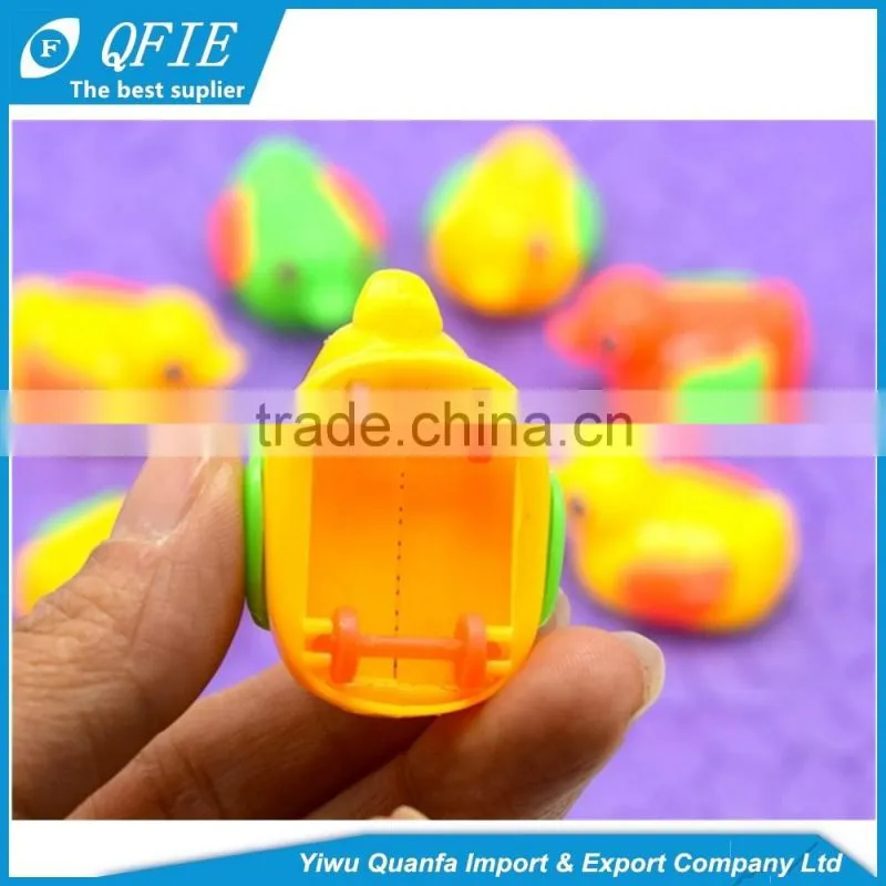 High quality plastic small yellow duck launcher toys for capsule and vending machine