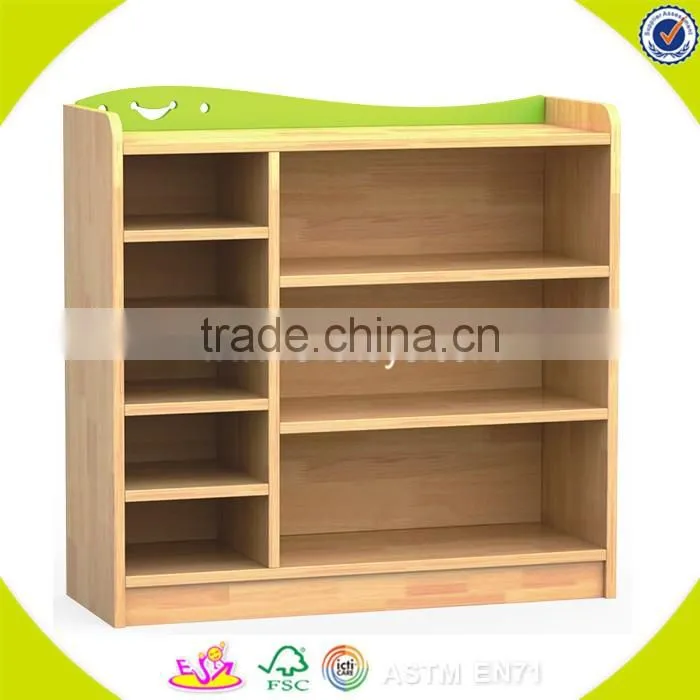 wholesale new fashion wooden four compartment shelves hot sale wooden shelves storage W08C040