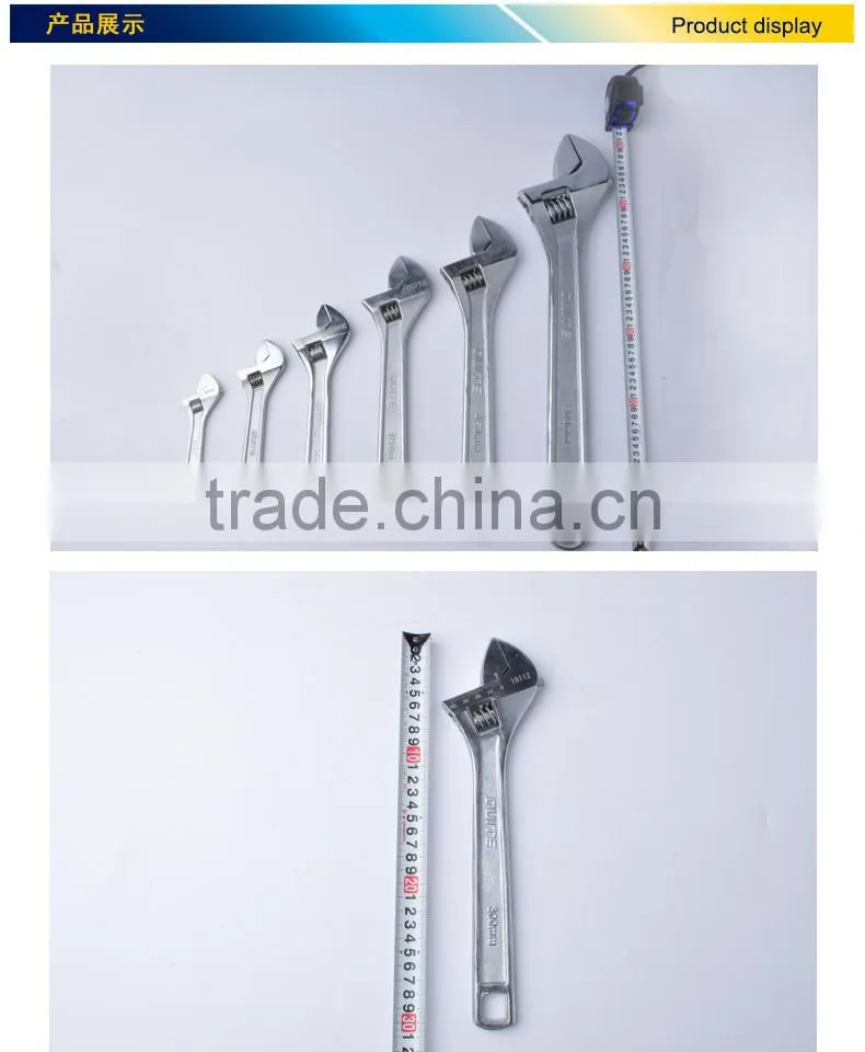 6"-24" adjustable spanner, adjustable wrench spanner , universal spanner wrench