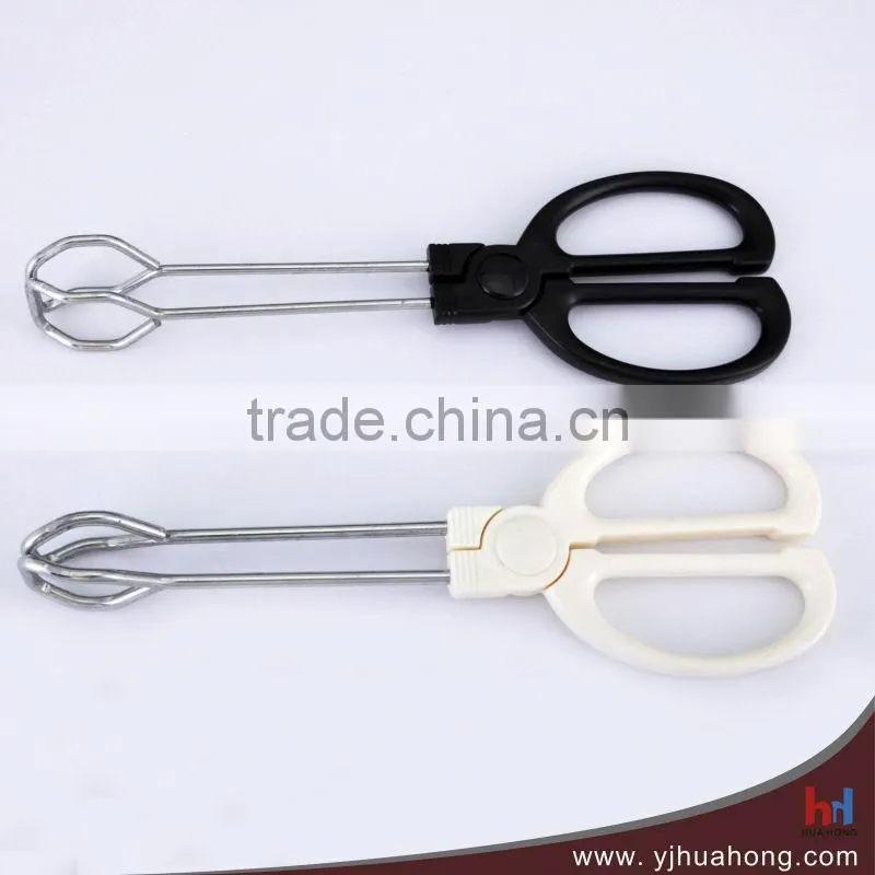 PVC Coating Handle Scissor Tongs,BBQ tongs HFT-WS04