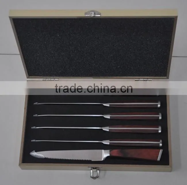 Wooden Gift Box 6PCS Steak Knife Set