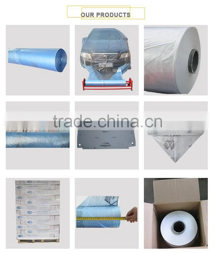 auto adhesive paint masking protect film 3.8*100m