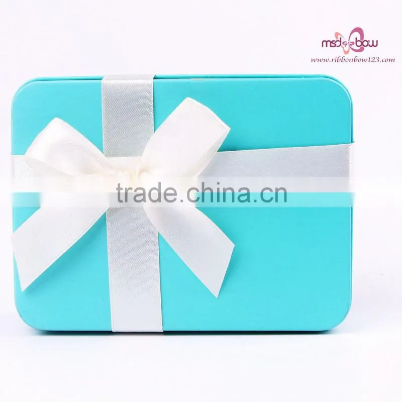 Pre Made Satin Ribbon Bow With Loop Gift Ribbon Bow