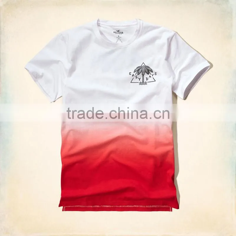 Men Tie Dye T-shirt ,print T-shirt ,dip tie T-shirt,ombre dip dye t-shirt