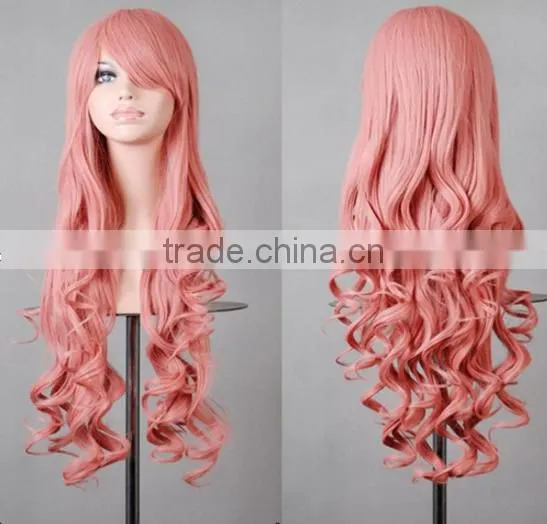 Colorful fashion Cosplay Wig Bob Style human Hair Wigs cheap party wigs