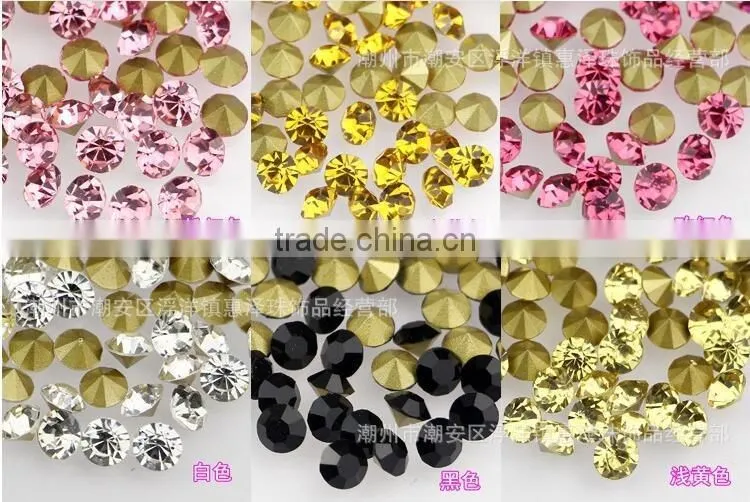 China pink opal rhinestone for wedding decoration wholesale