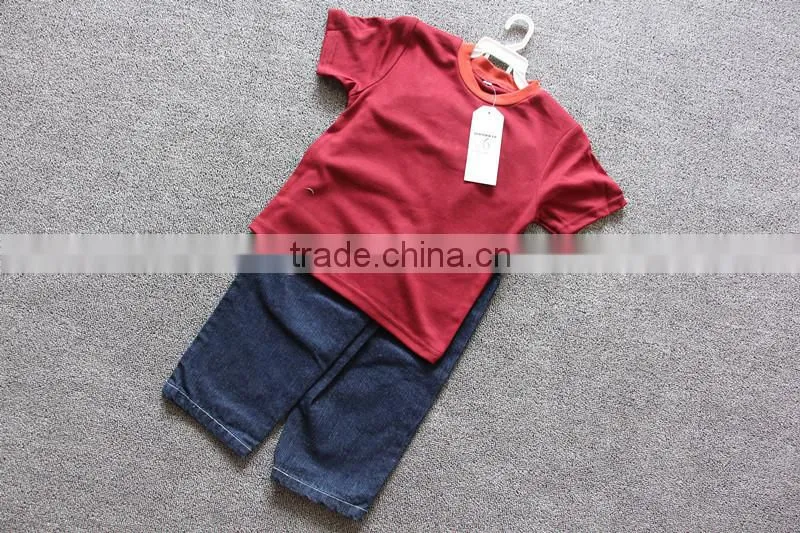 kids garments set child clothing for children 2015
