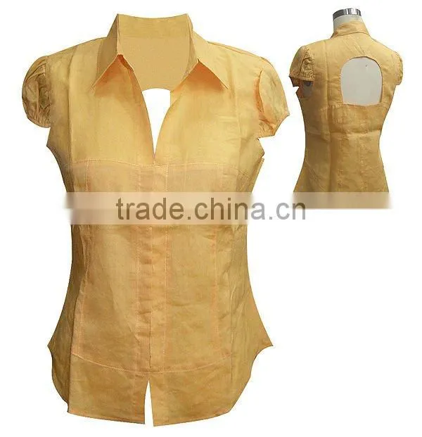 Women Clothing Blouse Back Neck Design