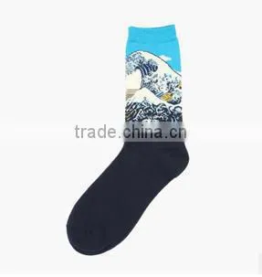 wholesale new design art socks stock items socks/women sock