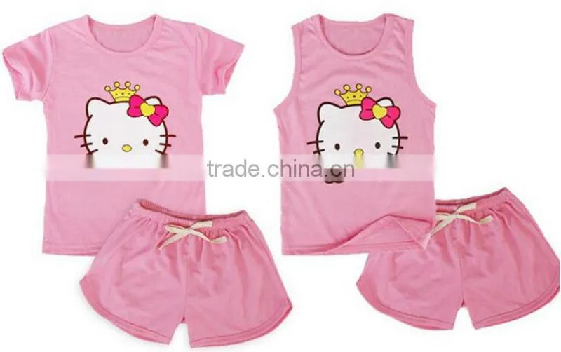 Customize Design Kids Summer Clothes Short Sleeve Children T-shirt With Cartoon Printing