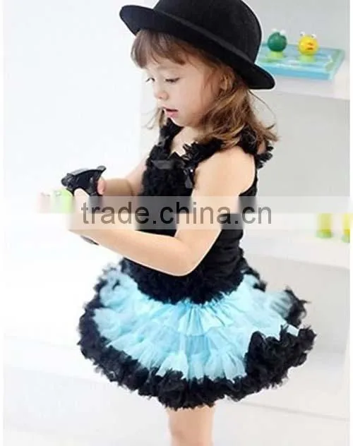 2016 pink and white Lovely Baby Girls Super Fluffy Chiffon Pettiskirt Fashional Girl's Multi Colors Pettiskirts wholesale