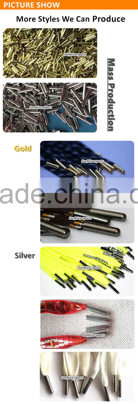 Customized Shoelace Bullet Metal Smooth Ends Aglet - Shoe Lace Tip Replacement - Cylinder Tips Metal Aglets DIY Shoe Lace Tips