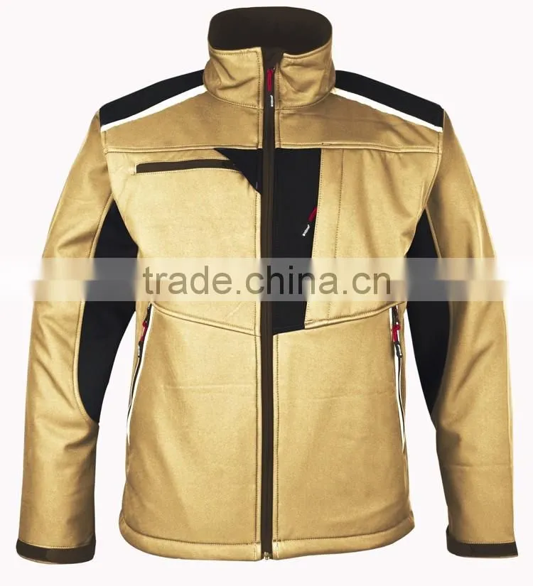 Waterproof workwear 3 layer soft shell jacket