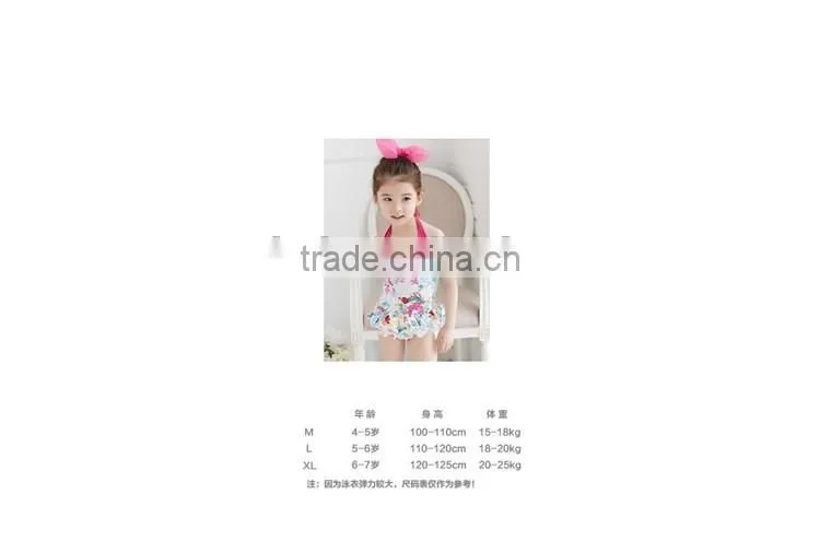 Children piece swimsuit girls skirt type swimsuit children baby swimwear Floral