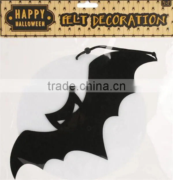Large Felt Bat Moon Halloween Hanging Decoration Fancy Dress Scary kids party supplies in china