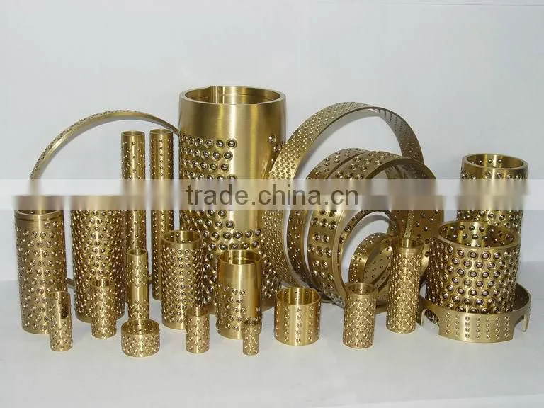 Brass ball cage sliding bushing bearing