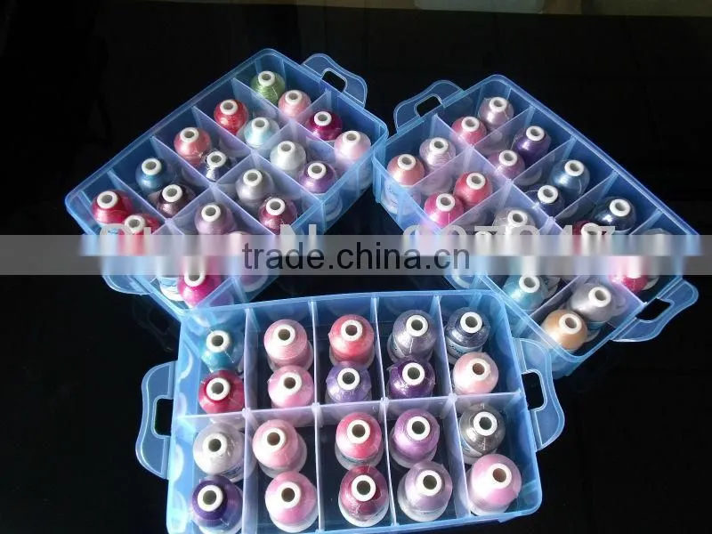 cheap 100 polyester embroidery thread of good quality in china