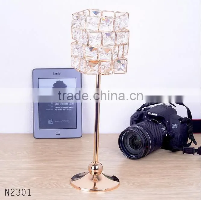Hot Sale crystal candle holders wedding table decorations