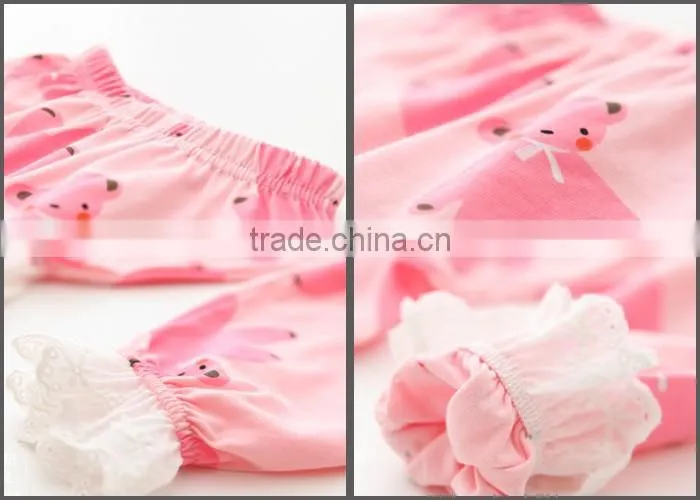 Home Dress Long Sleeve Print Cotton Children Pajamas