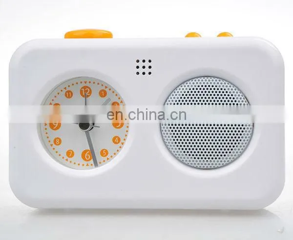 recordable alarm clock voice recorder with colorful alarm clock design