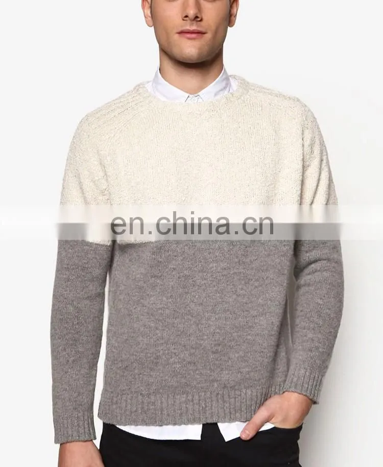 Latest men's shrug cashmere knit sweater design of hand made sweaters